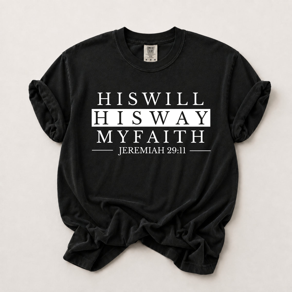 His Way Tee in Black