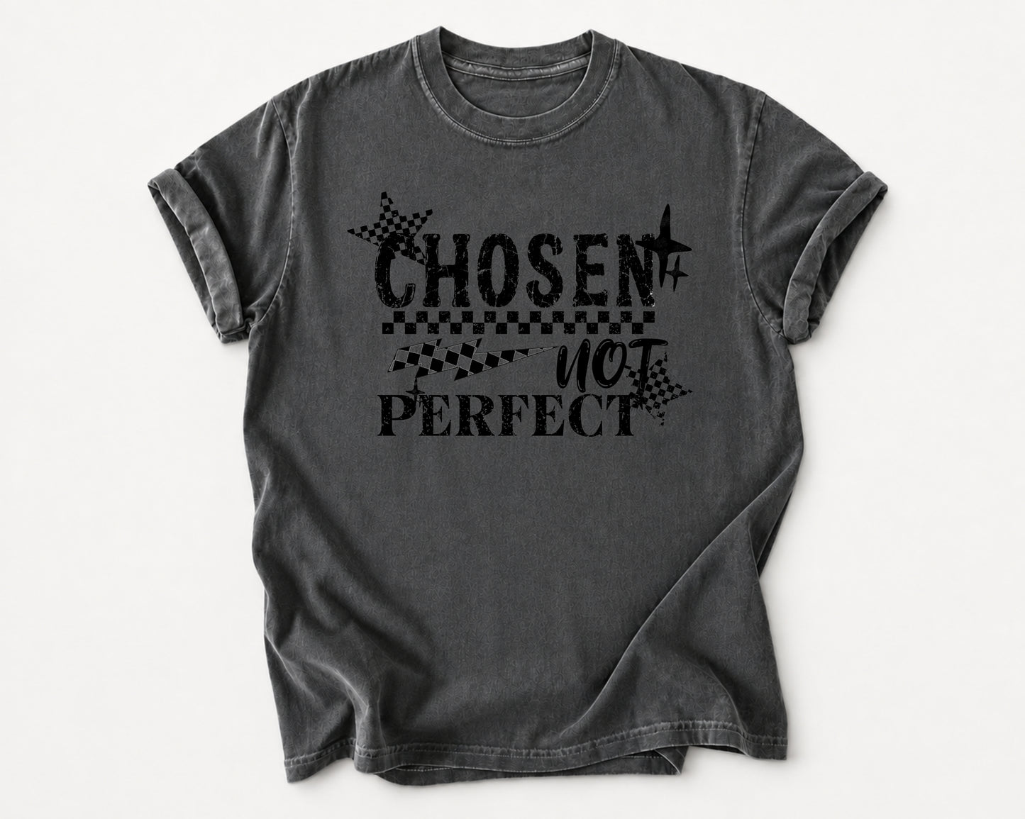 Chosen Not Perfect Graphic T-Shirt in Pepper