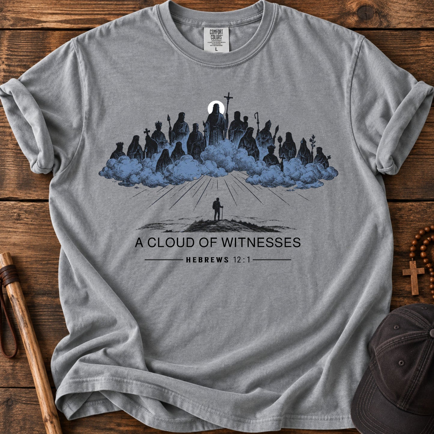 A Cloud of Witnesses Tee in Pepper