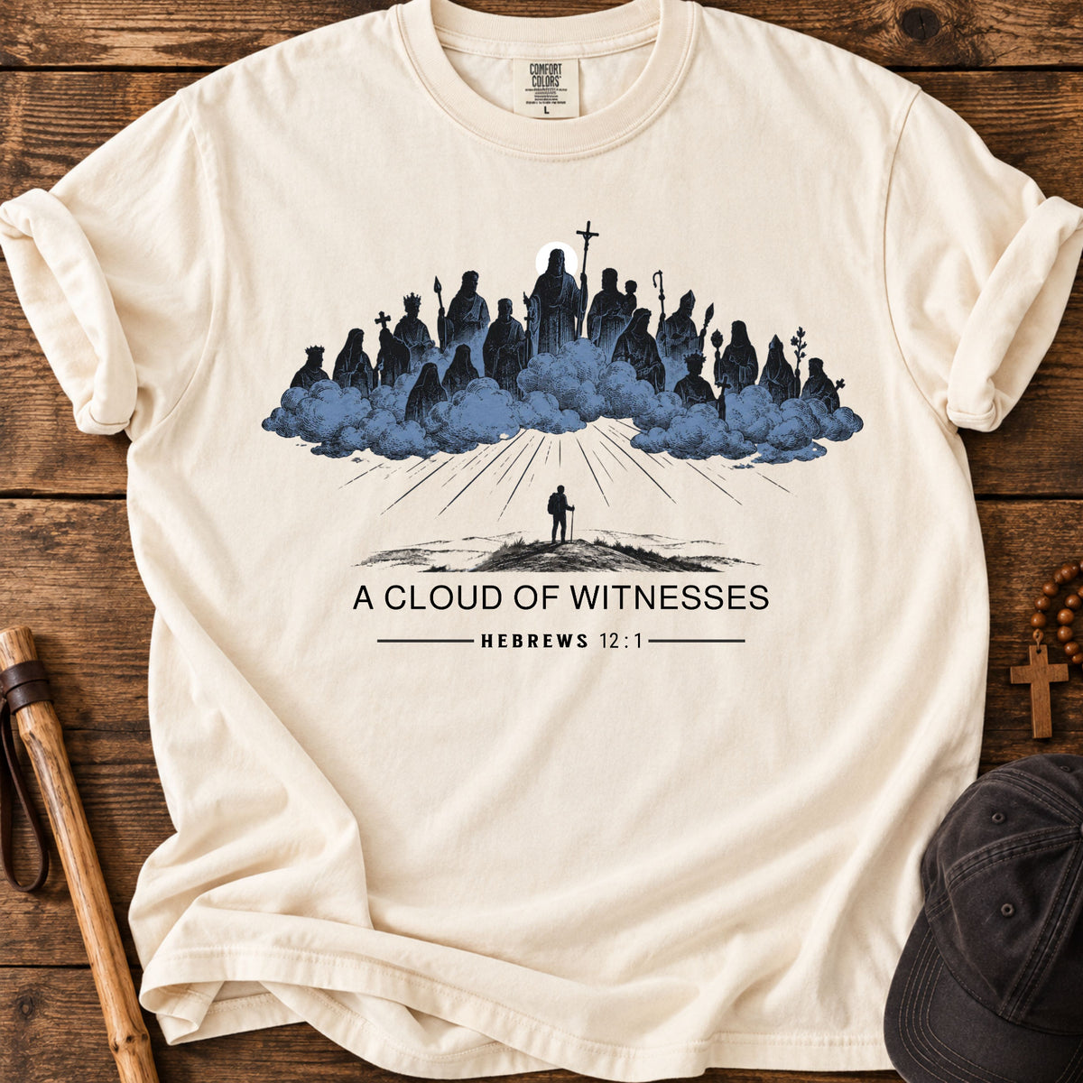 A Cloud of Witnesses Tee in Ivory