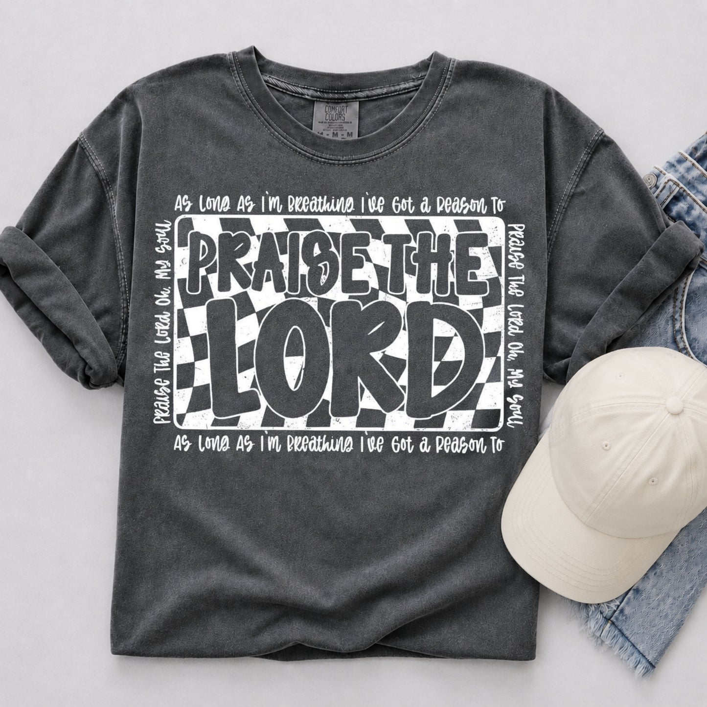 Praise The Lord Tee in Pepper