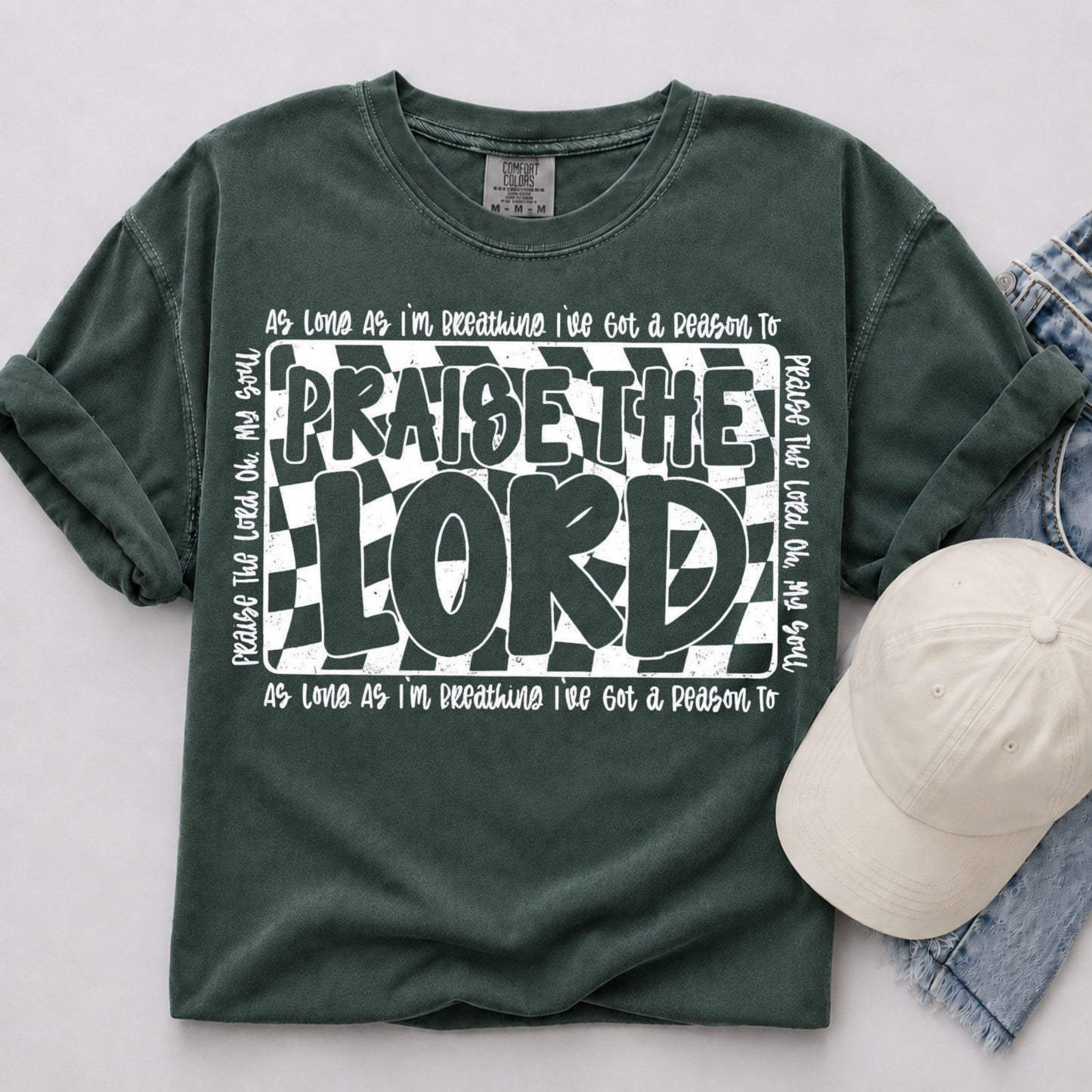 Praise The Lord Tee in Blue Spruce