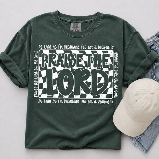 Praise The Lord Tee in Blue Spruce