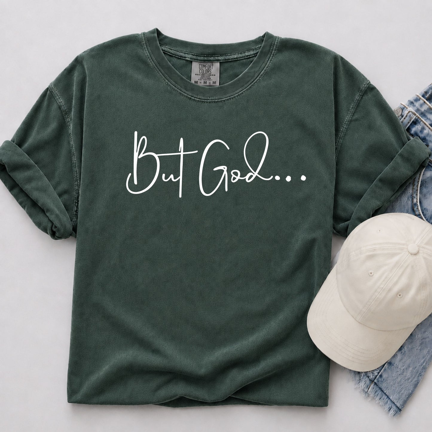 But God Tee in Chili