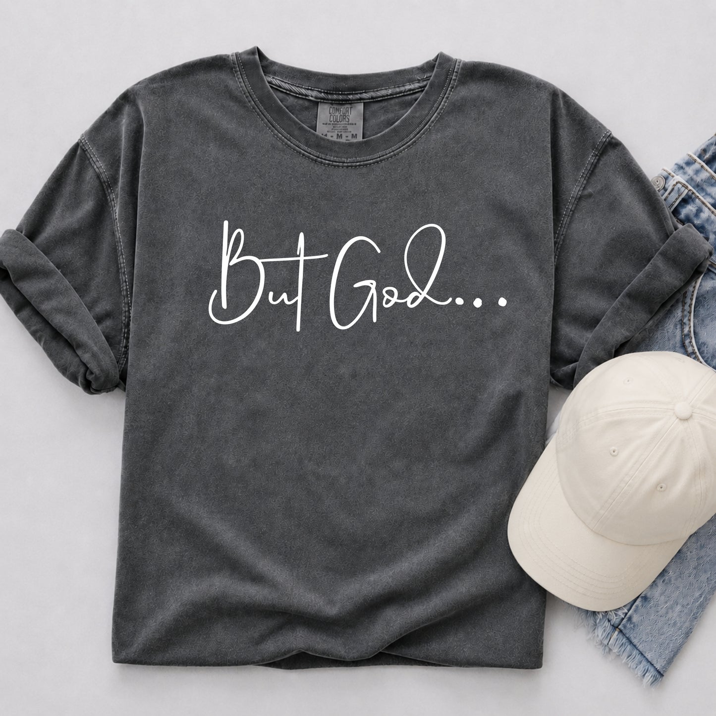 But God Tee in Pepper