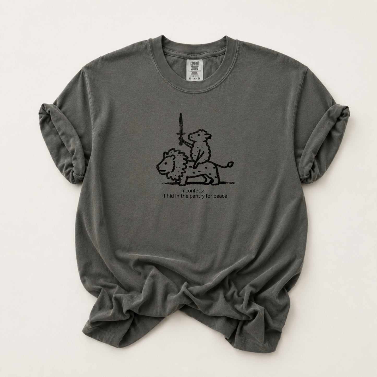 Lion Rider Tee in Pepper