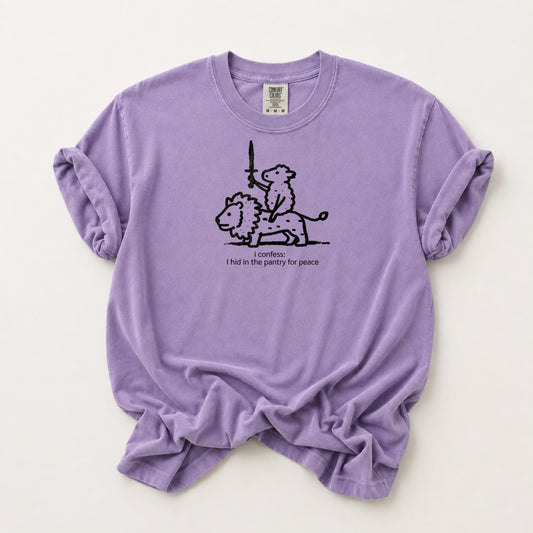 Lion Rider Tee in Violet