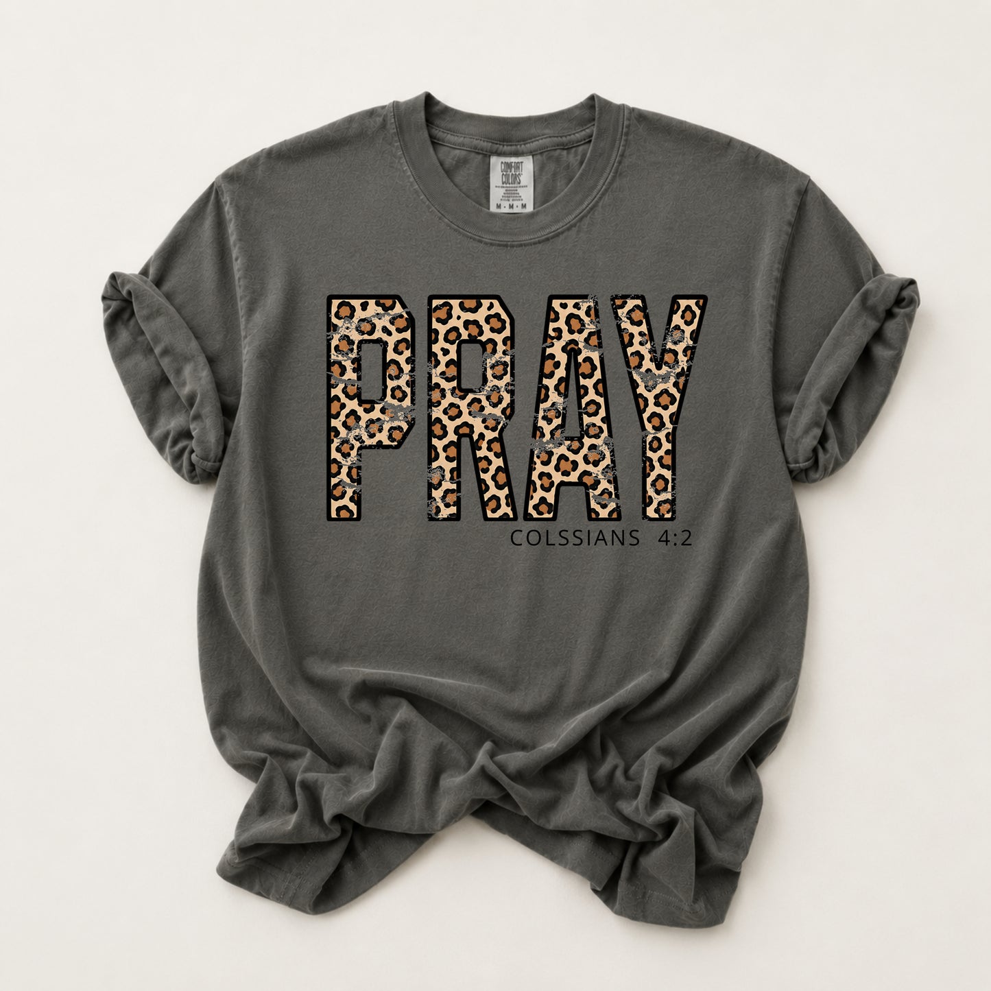 Pray Leopard Tee in Pepper