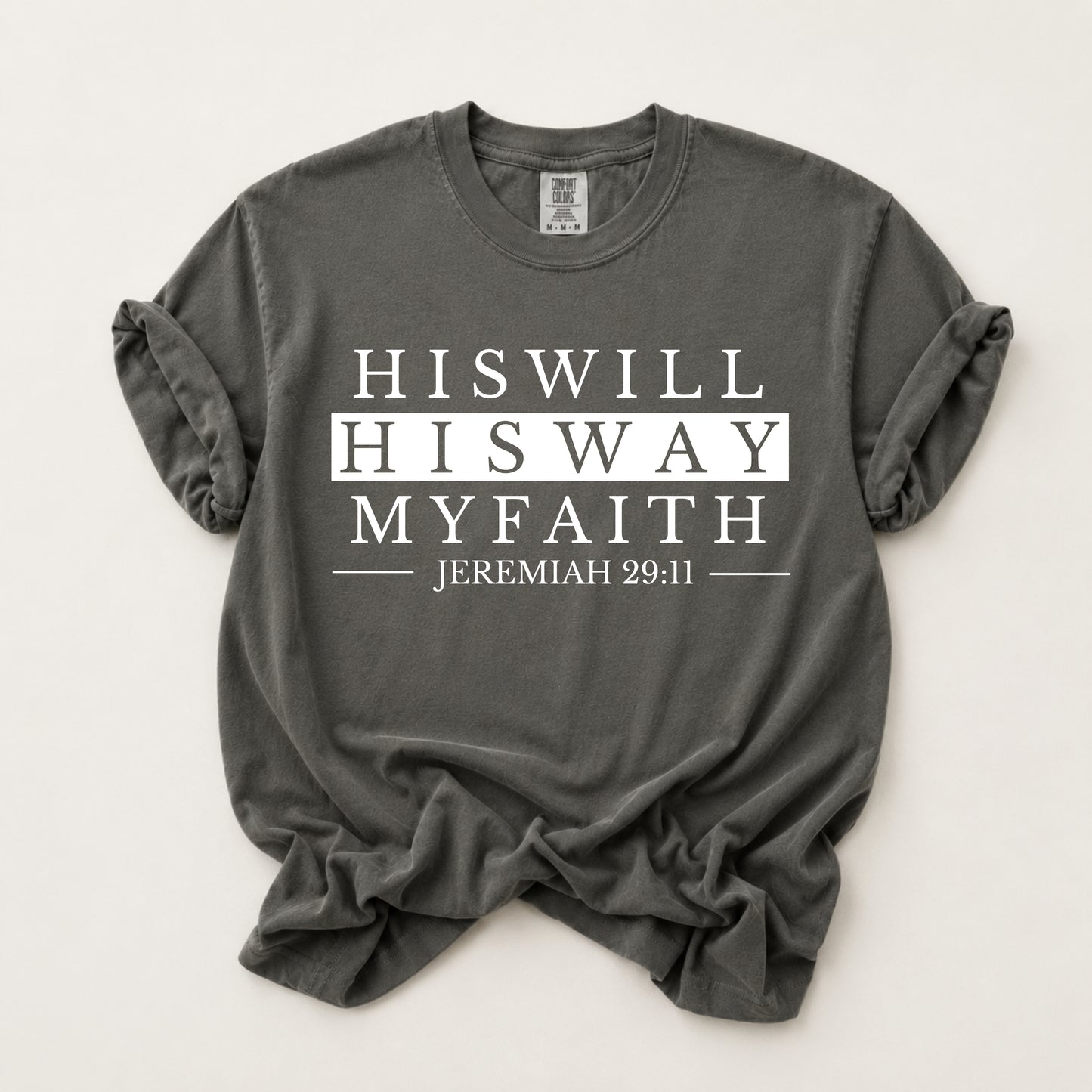 His Way Tee in Pepper