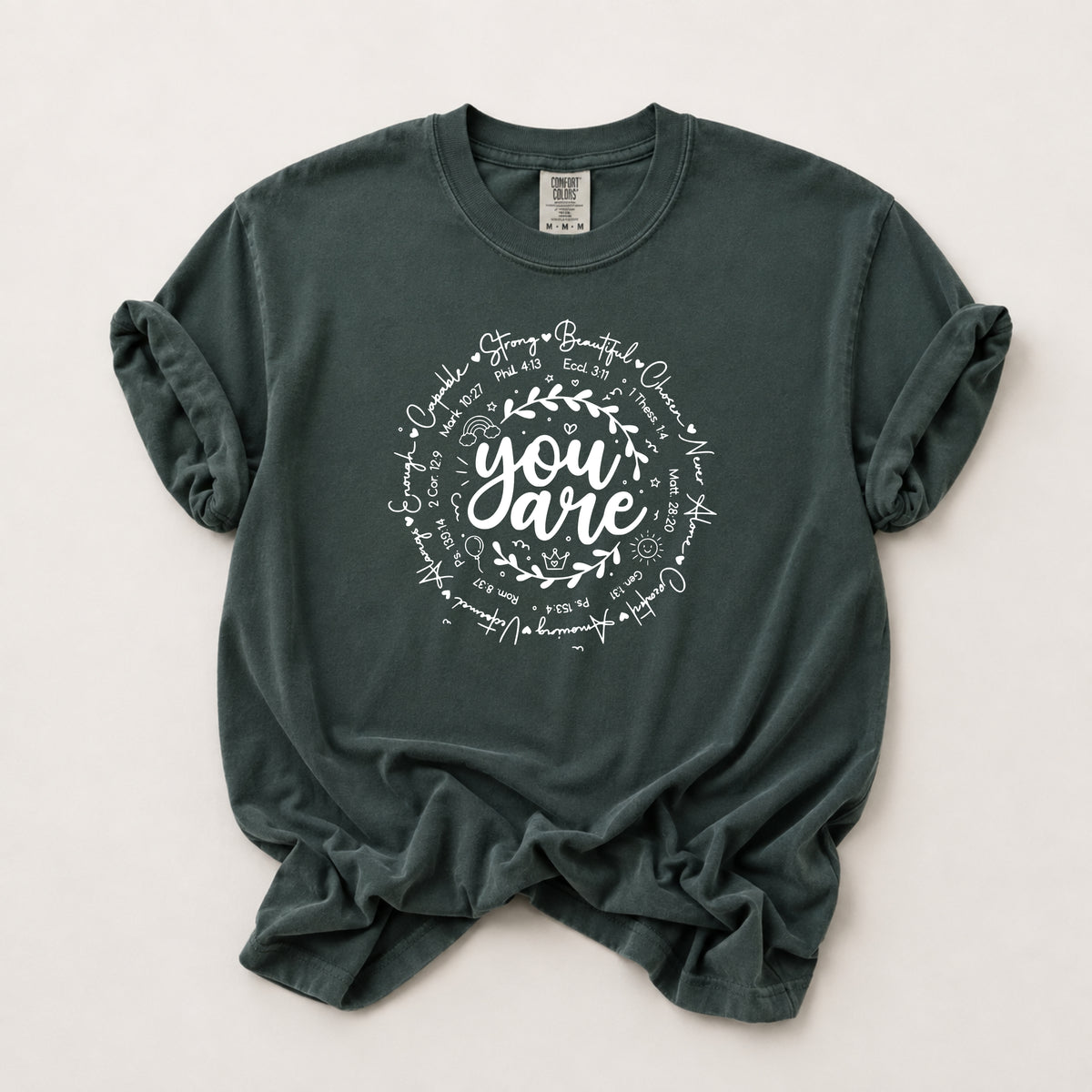 You Are Tee in Blue Spruce