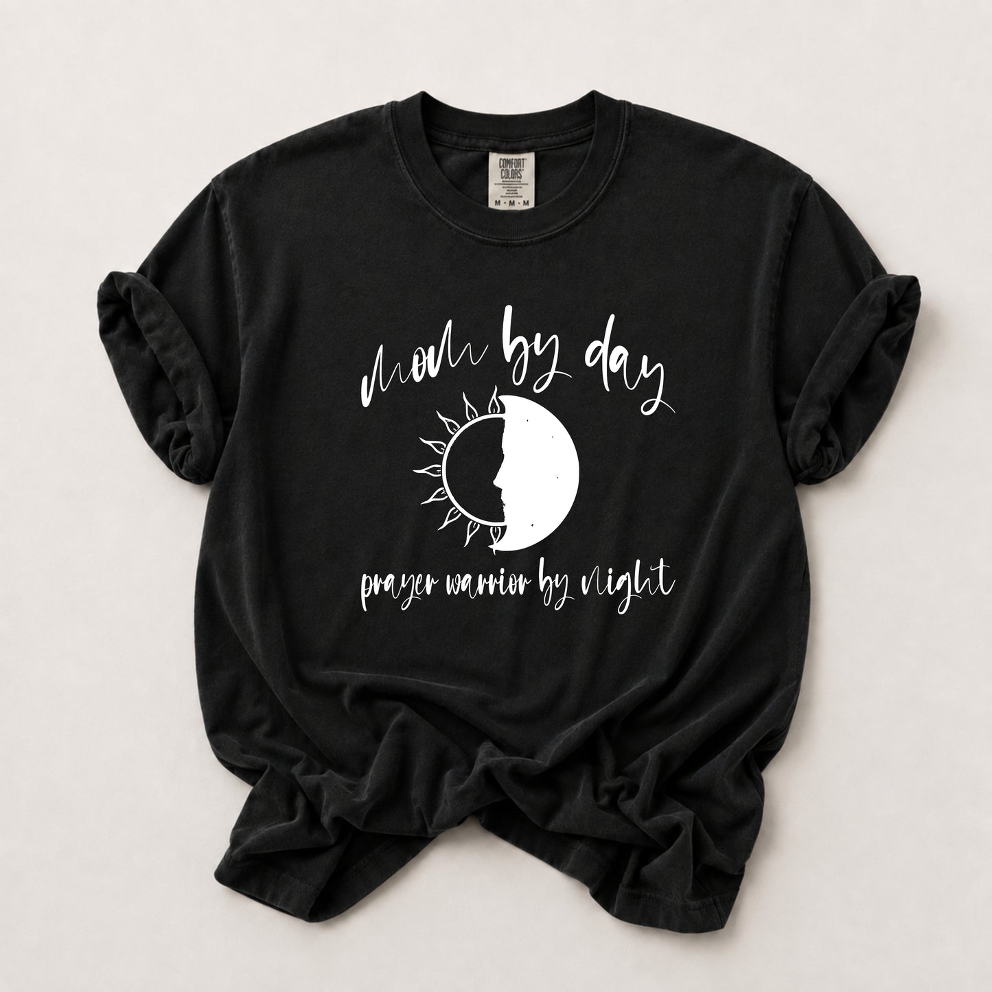 Mom By Day Tee in Black