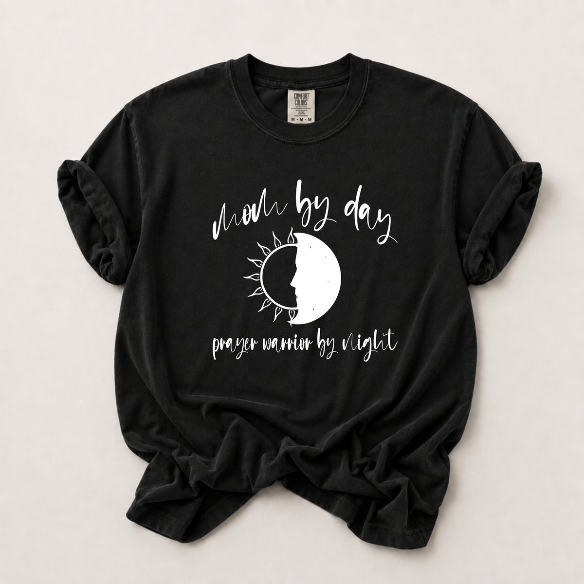 Mom By Day Tee in Black