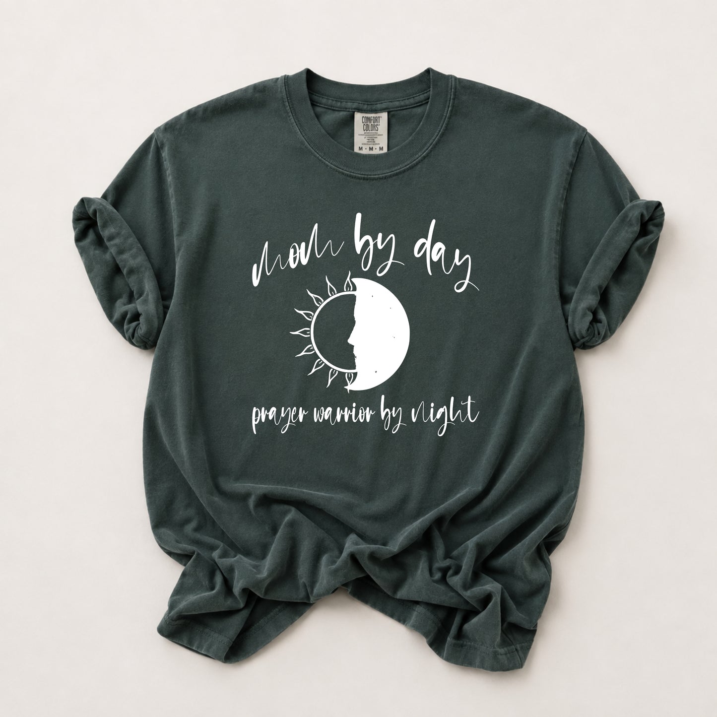 Mom By Day Tee in Blue Spruce