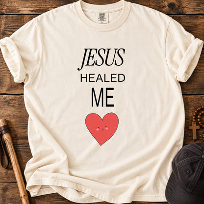 Jesus Healed Me Tee in Ivory