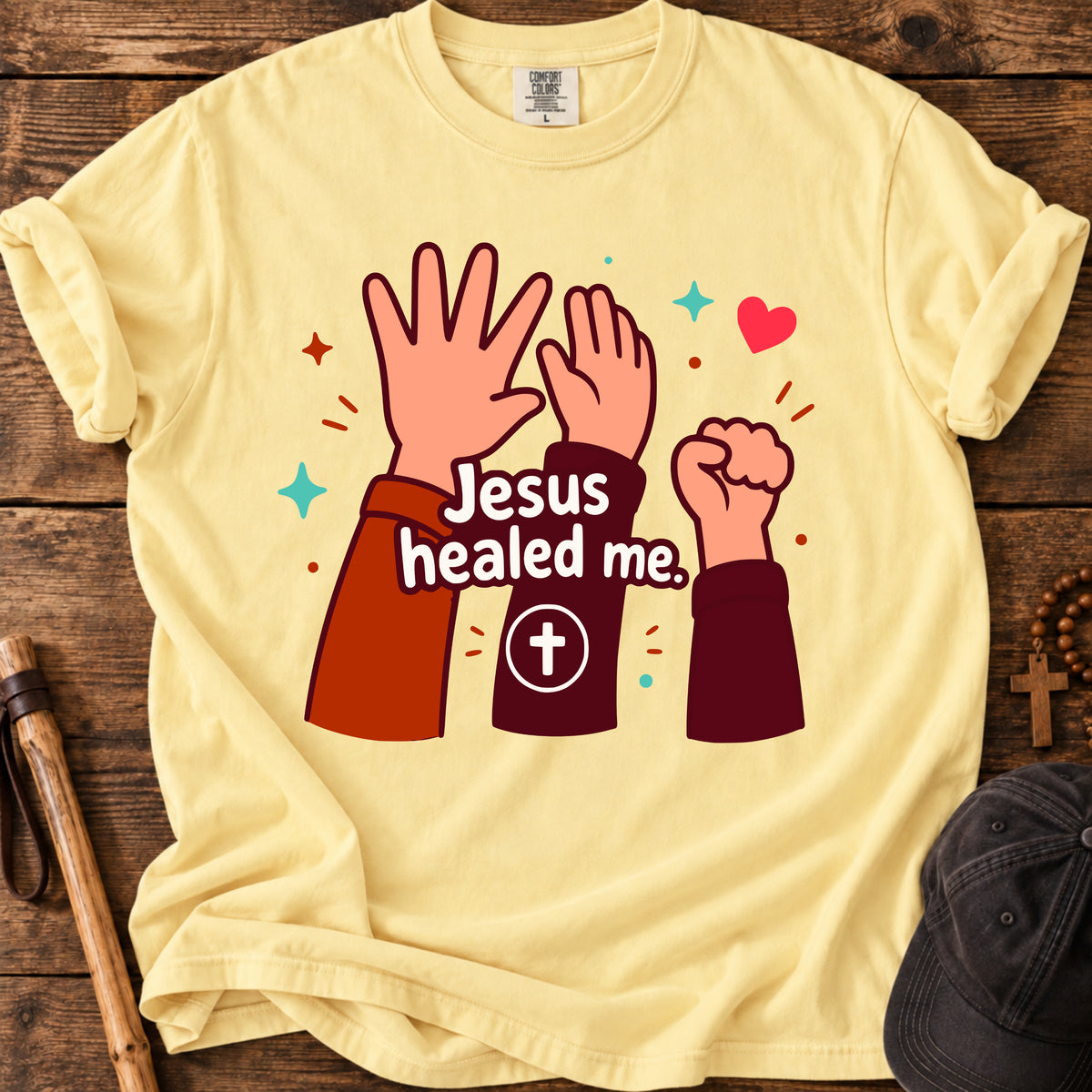 Jesus Healed Me T-Shirt — Faith-Based Christian Tee