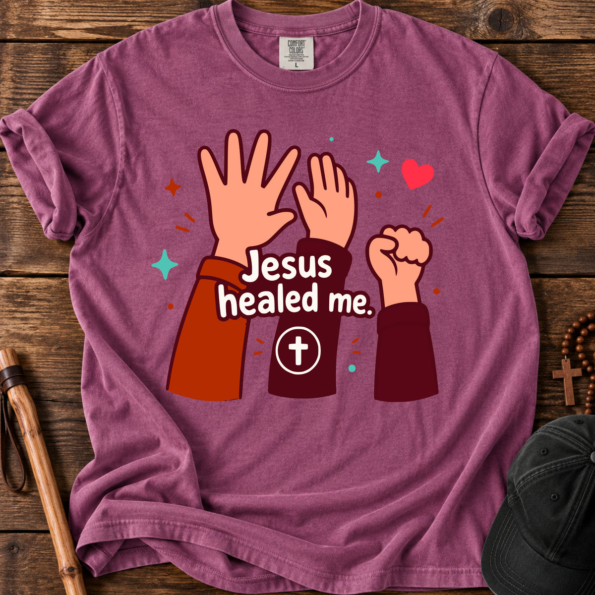 Jesus Healed Me T-Shirt — Faith-Based Christian Tee