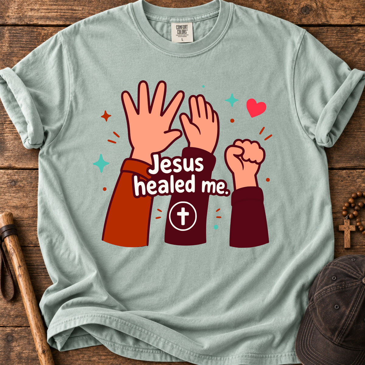 Jesus Healed Me T-Shirt — Faith-Based Christian Tee