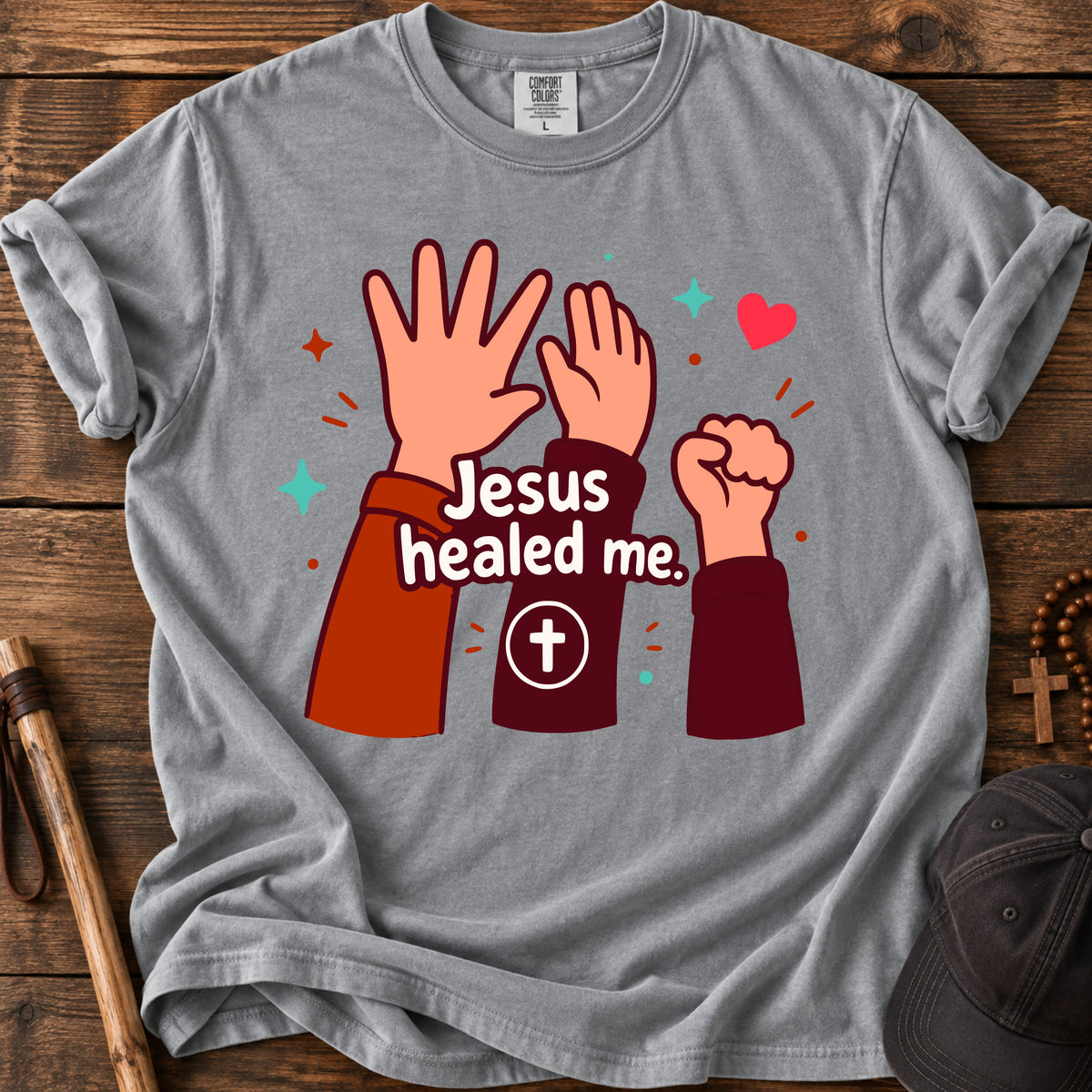 Jesus Healed Me T-Shirt — Faith-Based Christian Tee