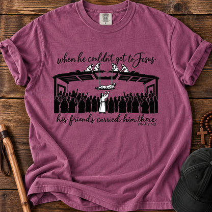 Faith Rescue Tee in Berry