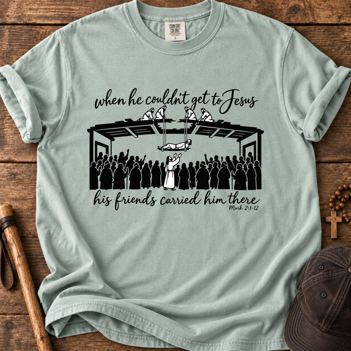Faith Rescue Tee in Bay