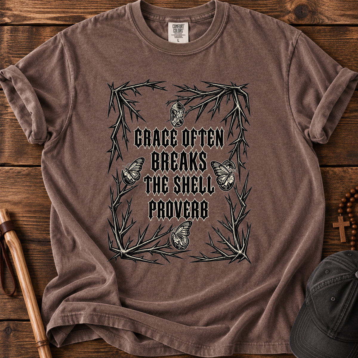Grace Often Breaks the Shell Tee in Espresso