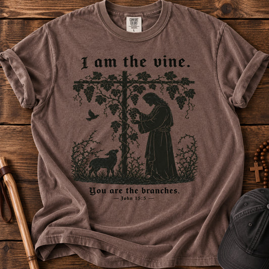 I Am the Vine Tee in Espresso