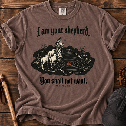 I Am Your Shepherd Tee in Espresso