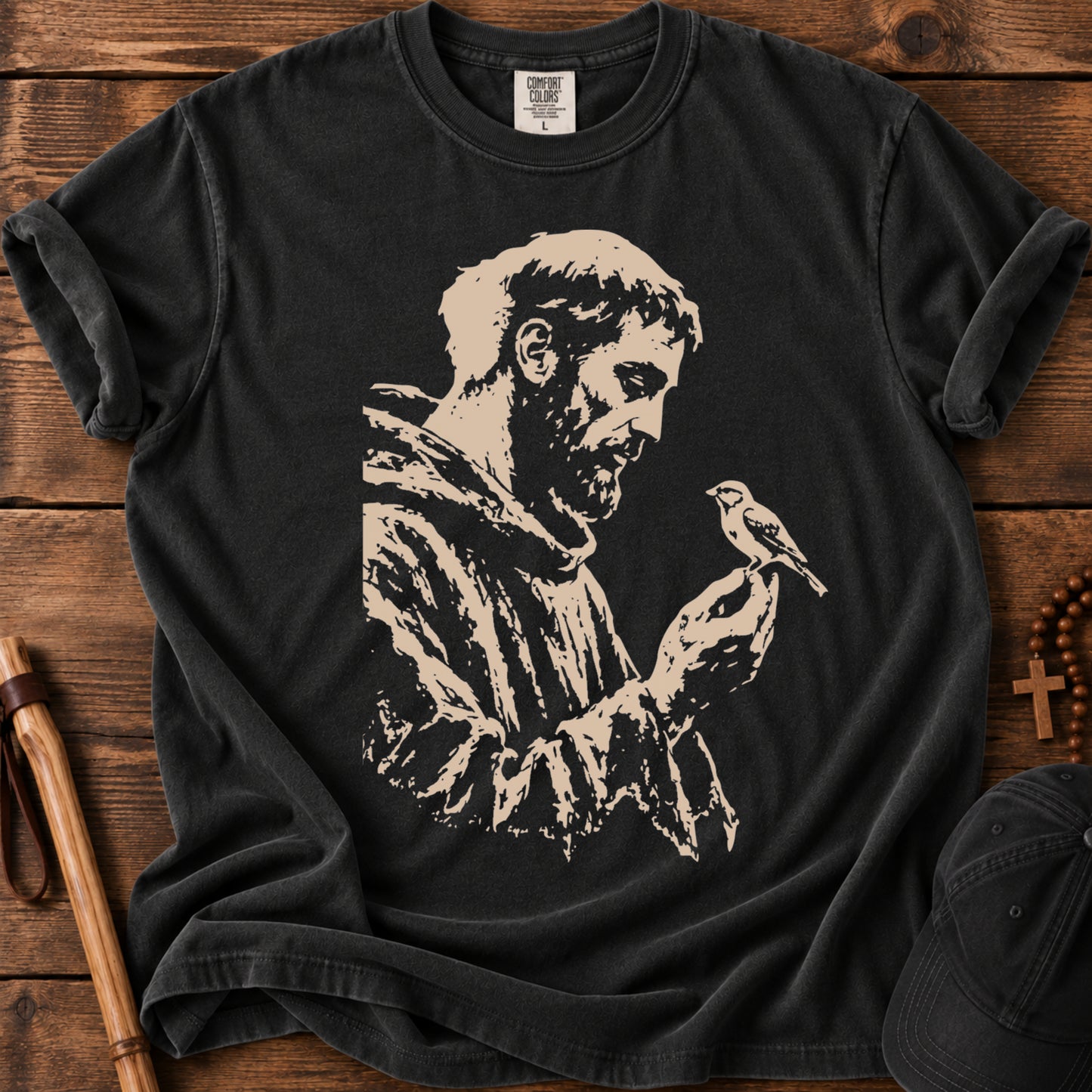 Saint and Sparrow Tee in Black