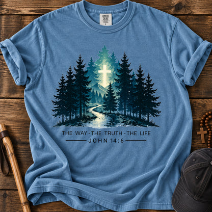 The Way Tee in Blue Jean