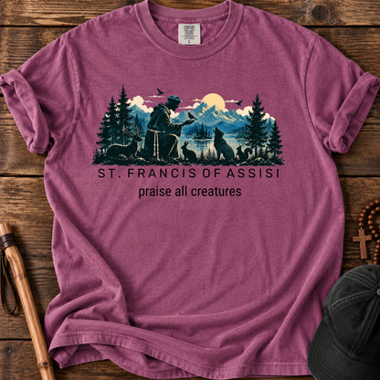 St. Francis Tee in Berry