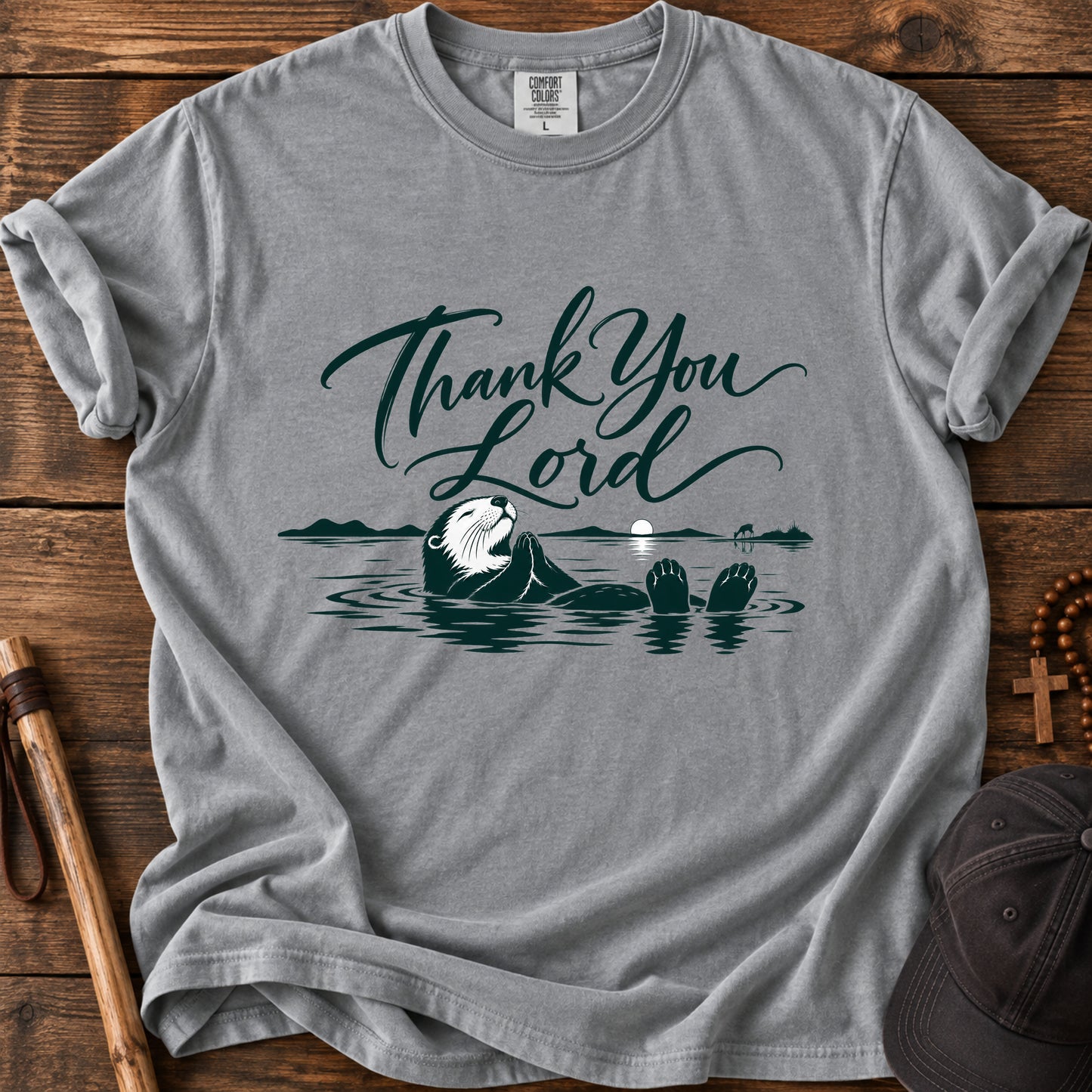 Thank You Lord Tee in Grey