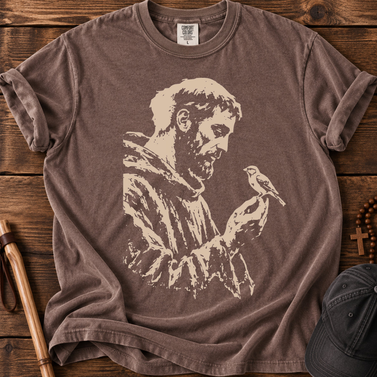 Saint and Sparrow Tee in Espresso