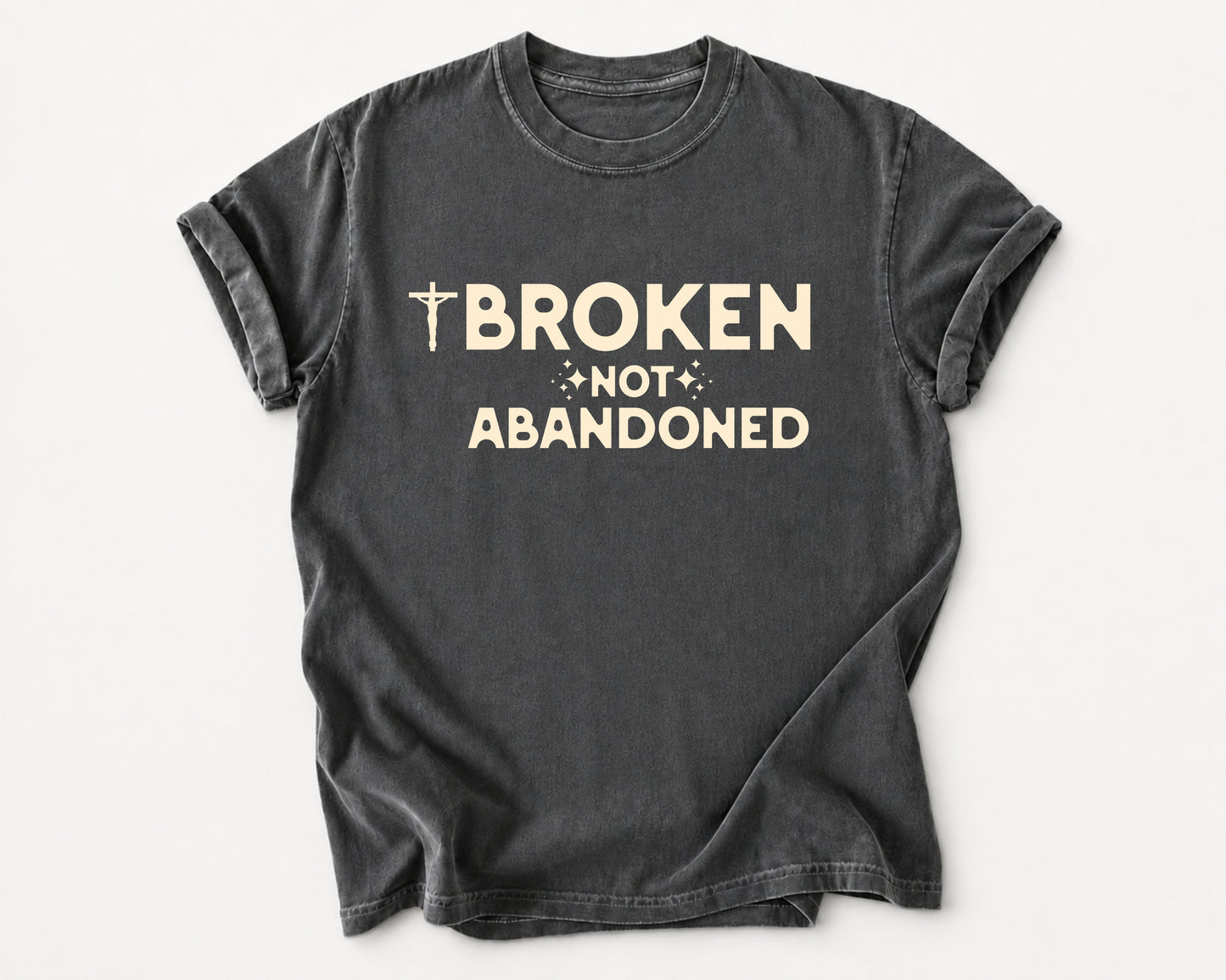 Broken Not Abandoned T-Shirt in Pepper
