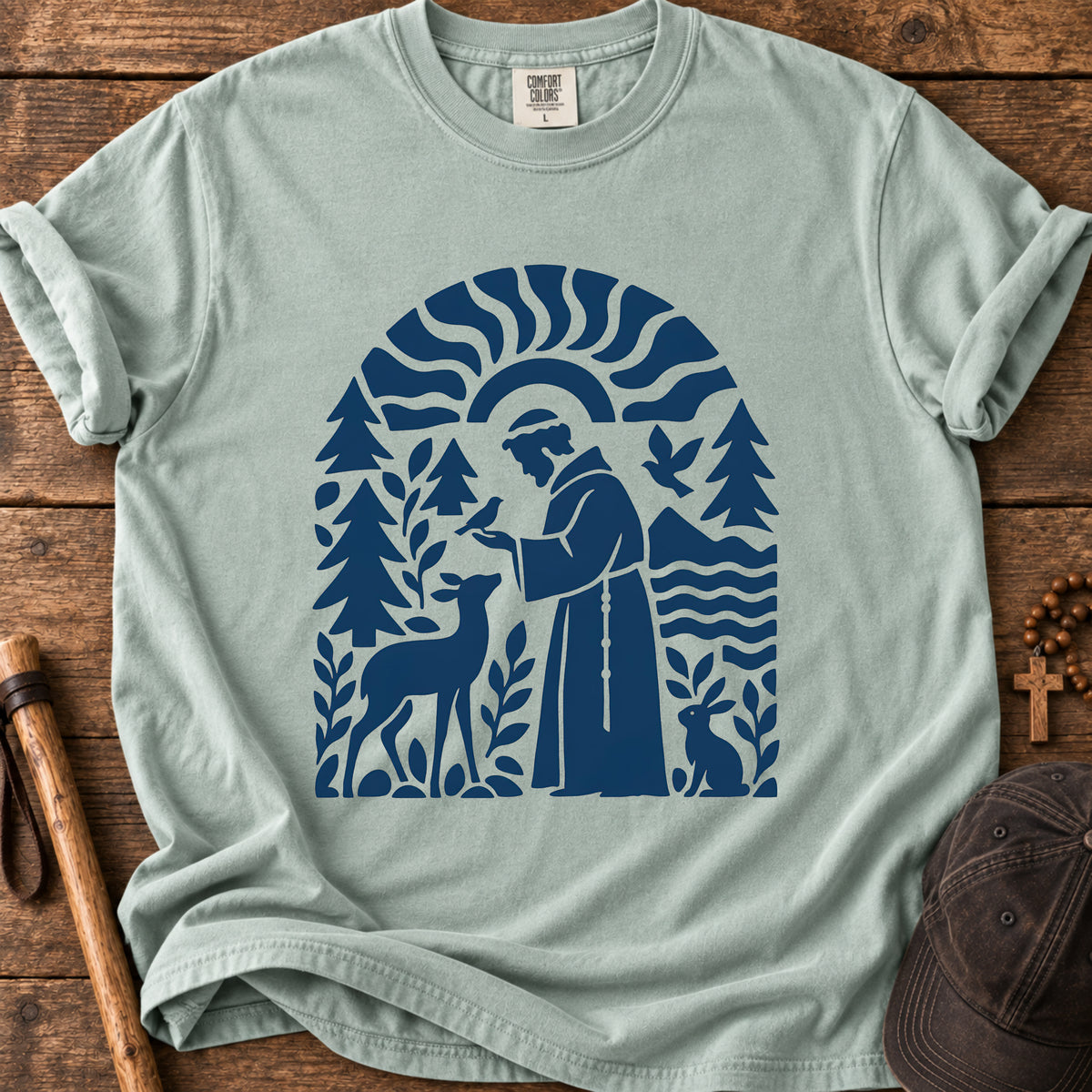 Saint Francis Nature Tee in Bay