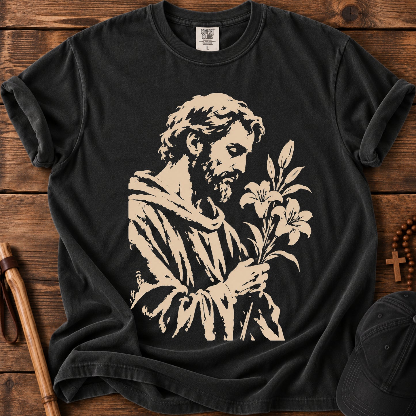 Saint Joseph Tee in Black
