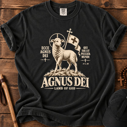 Agnus Dei Tee in Black