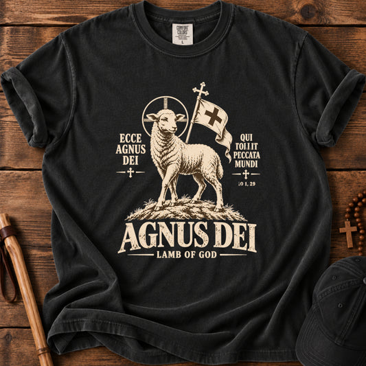Agnus Dei Tee in Black