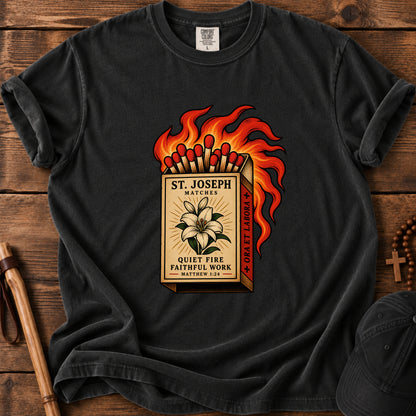 St. Joseph Matches Tee in Black