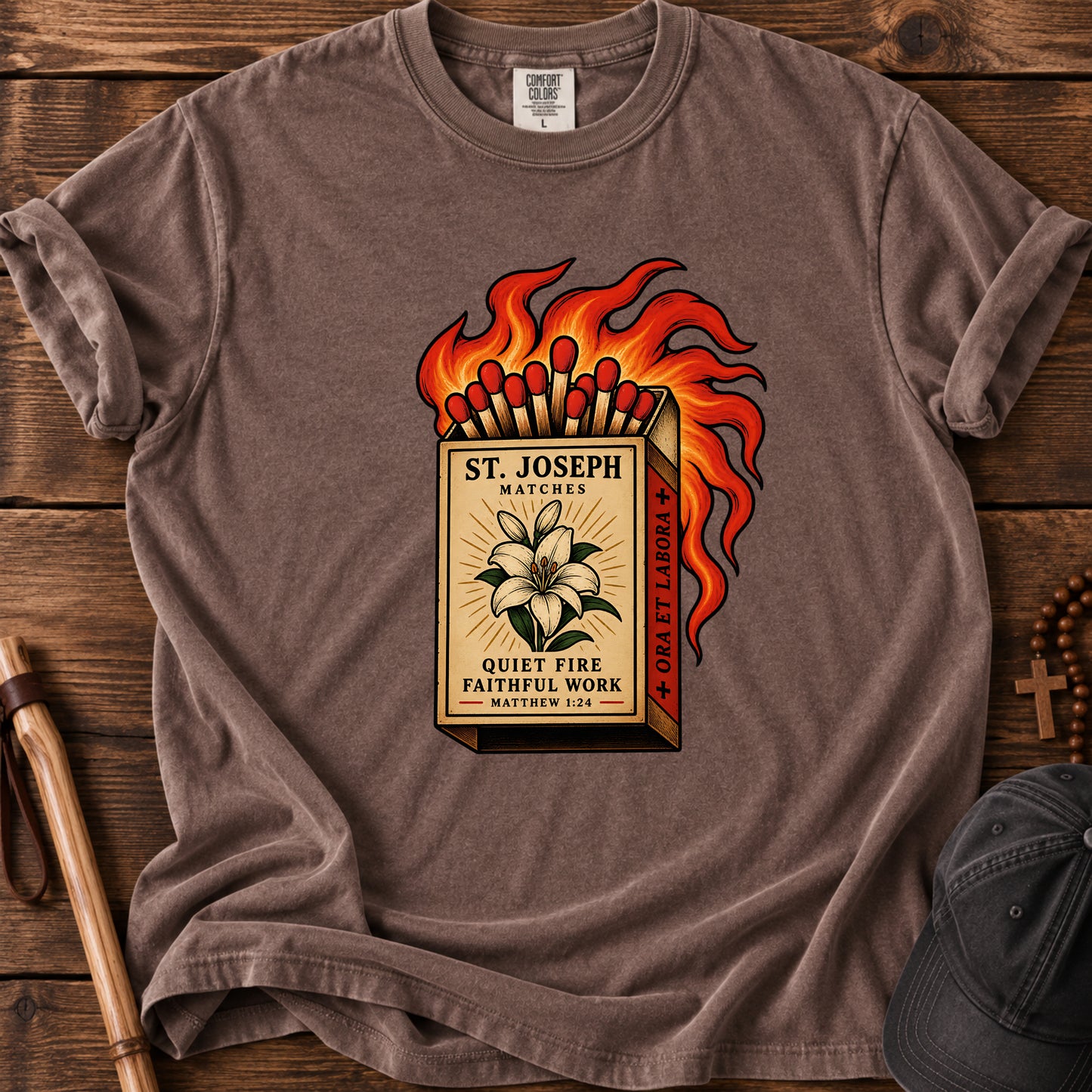 St. Joseph Matches Tee in Espresso