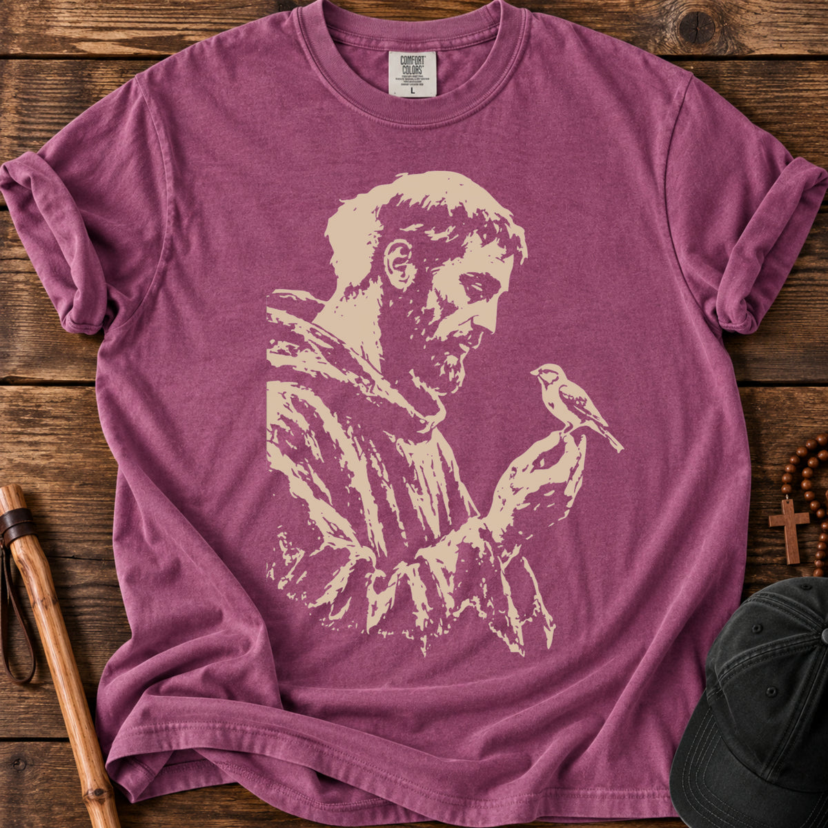 Saint and Sparrow Tee in Berry