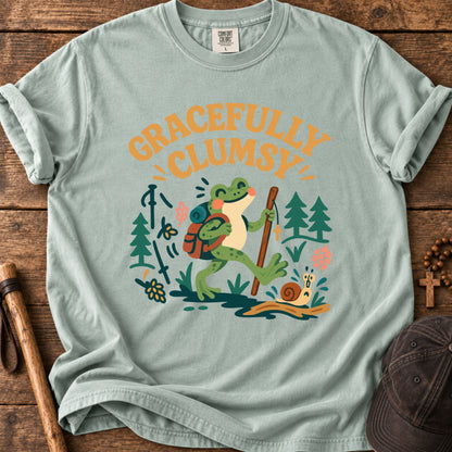 Gracefully Clumsy Frog Tee in Bay
