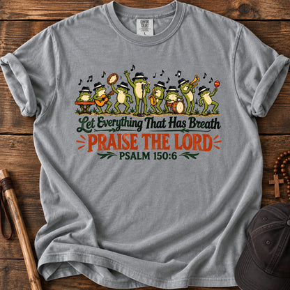 Psalm 150 Praise Tee in Grey