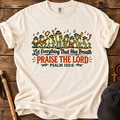 Psalm 150 Praise Tee in Ivory