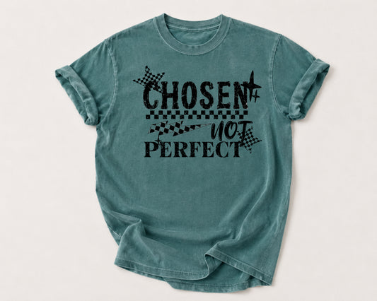Chosen Not Perfect Graphic T-Shirt in Blue Spruce