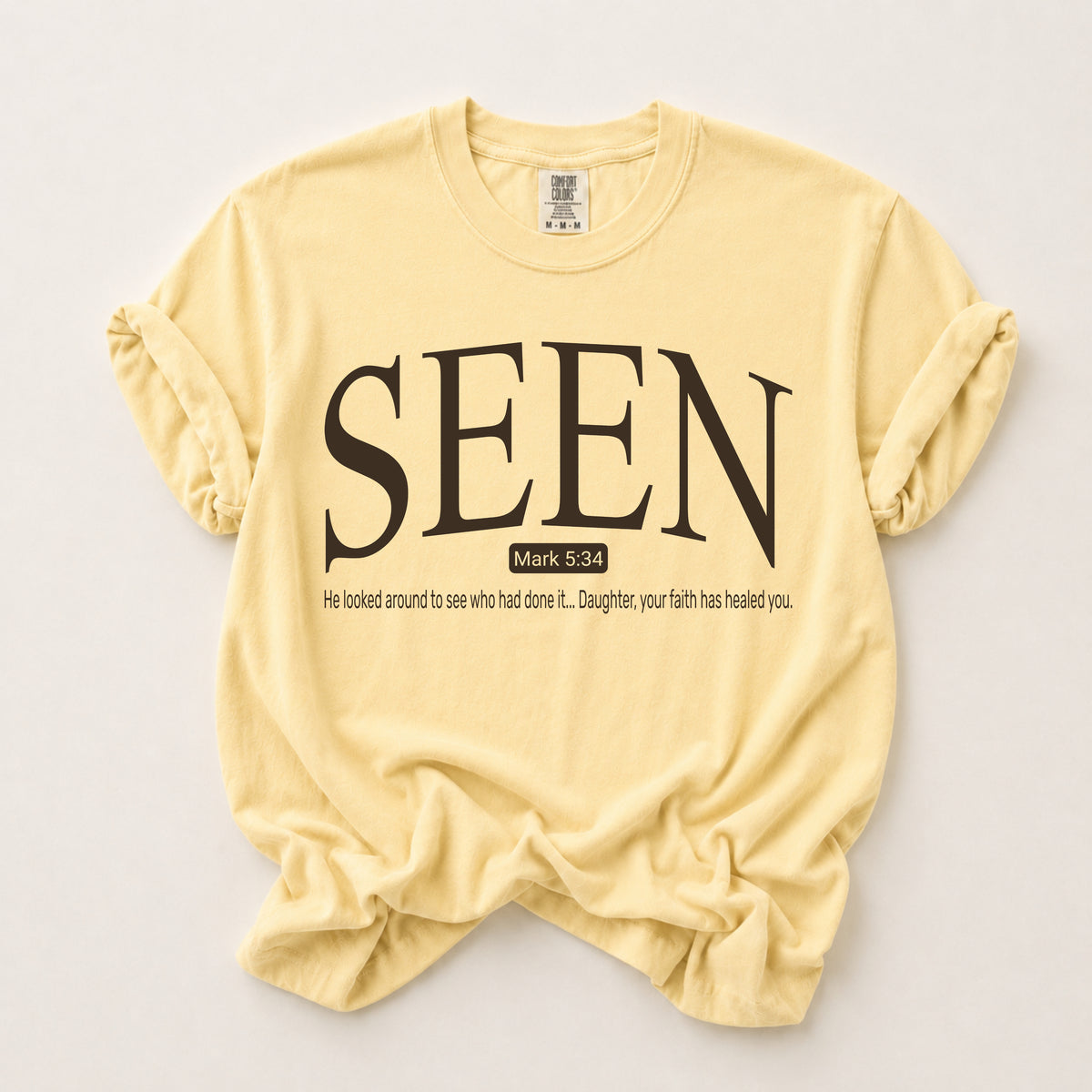 Seen Tee in Butter