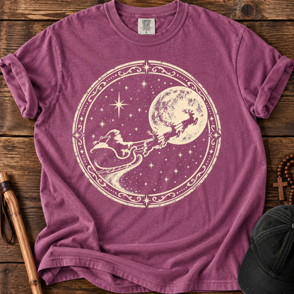 Moonlit Sleigh Tee in Berry